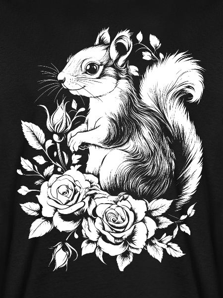 Eichhörnchen Ästhetik Rose Blumen Hörnchen