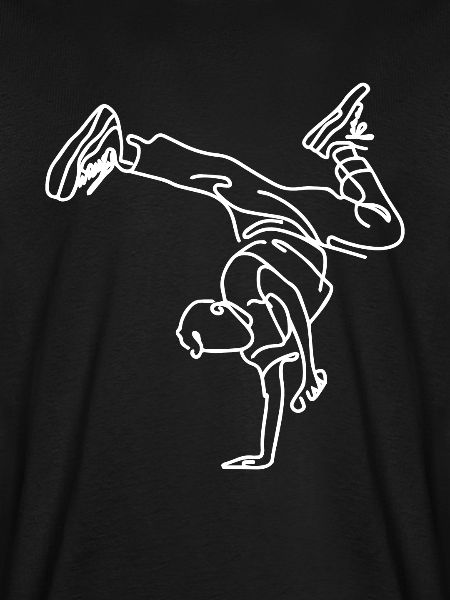 Breakdance Junge Zeichnung