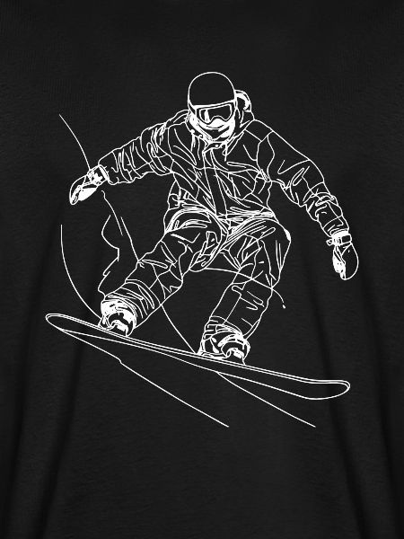 Snowboarder Zeichnung