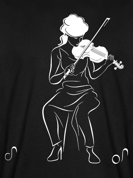 Violinistin Zeichnung