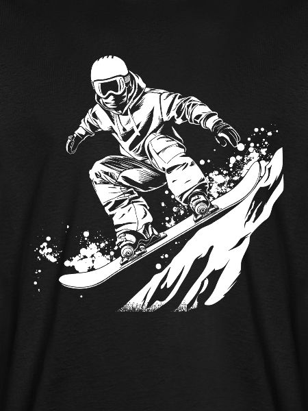 Snowboarder Zeichnung