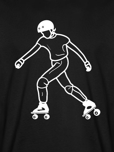Roller Skating Zeichnung