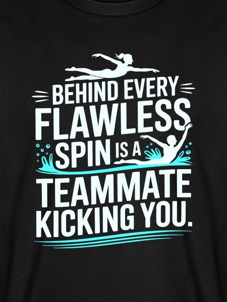 Hinter jedem makellosen Spin-Swim-Teamkollegen