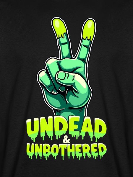 Undead and Unbothered Peace-Zeichen Zombie