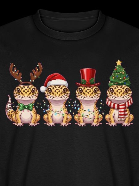 Leopardgecko Weihnachten Lichterkette
