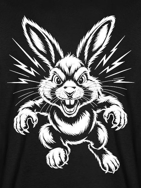Aggressiver Hase 