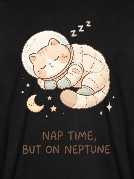 Nickerchen Neptun | Süße Space Katze