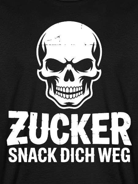 Zucker Schädel Snack Dich Weg