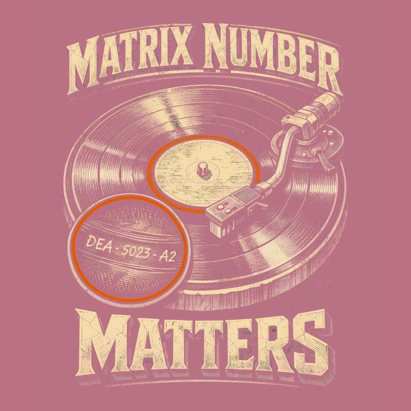 Le numéro de la matrice des disques vinyles de collection de vinyles compte