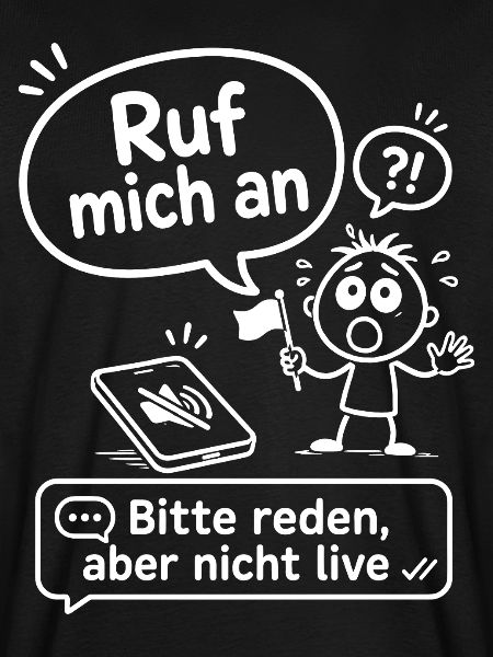 Bitte reden, aber nicht live