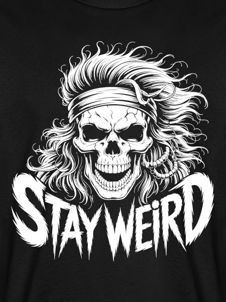 Stay Weird Skull Illustration