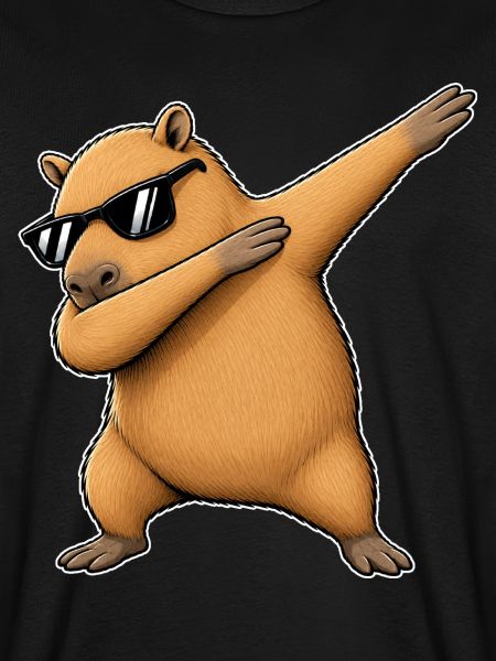 Dabbing Capybara mit Sonnenbrille