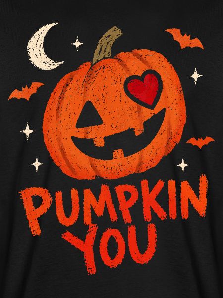 Halloween-Kürbis mit Herz