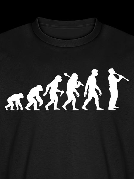 Klarinettist Evolution für Klarinette Spieler