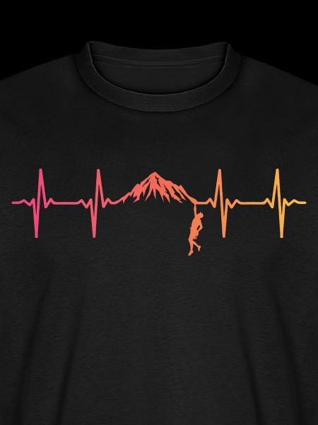 Kletternder Sunset Heartbeat Climber