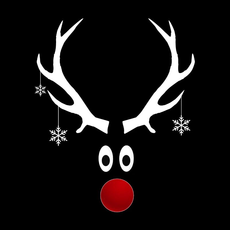 Rentier Geweih Weihnachten Schneeflocken Geschenk