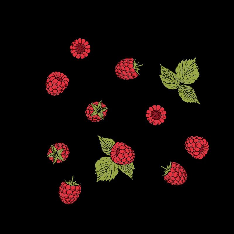 Déclaration « bohemian raspberry » avec framboises