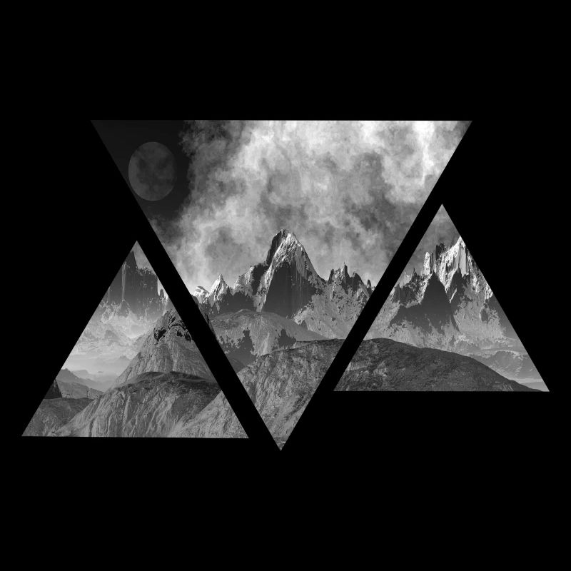 Triangle | Les montagnes | Paysage | idée cadeau