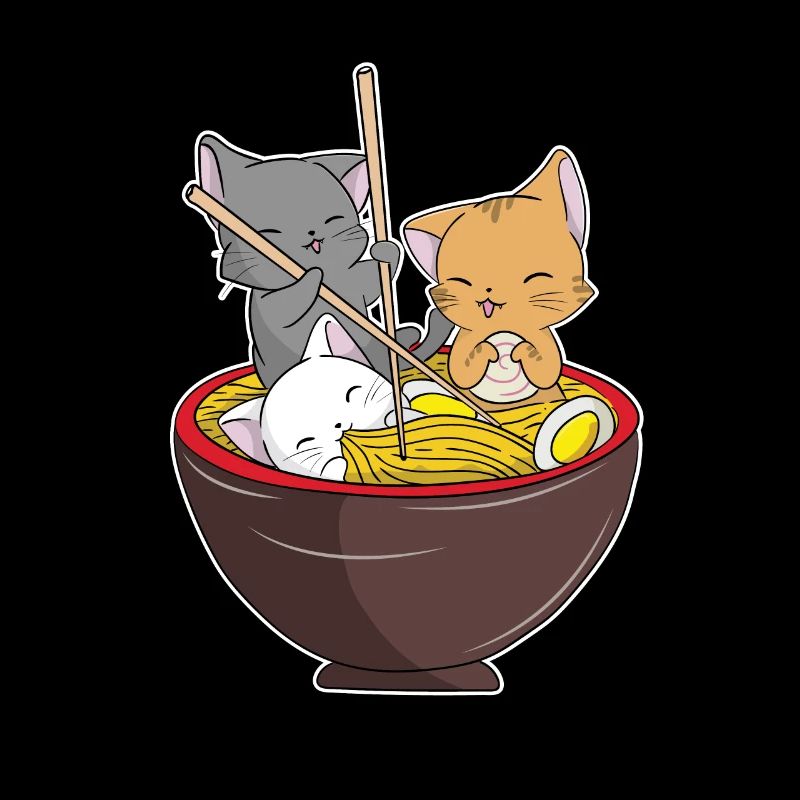 Ramen Katzen Anime Outfit Geschenkidee