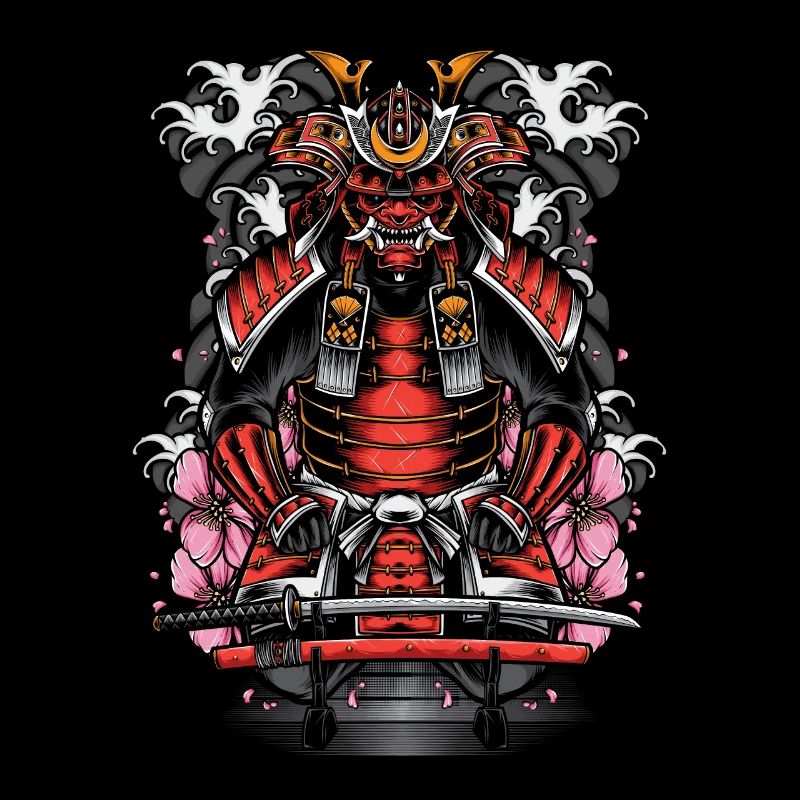 Samurai Mask Sword Ninja Japan Warrior Bushi