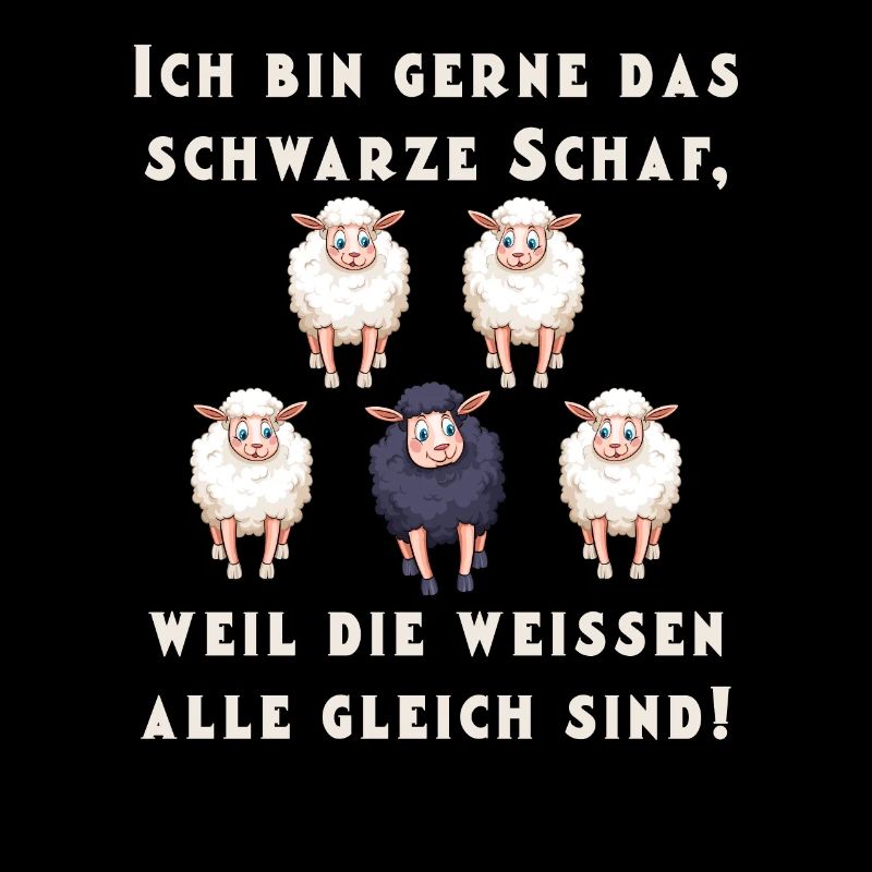 Ich bin gerne das schwarze Schaf