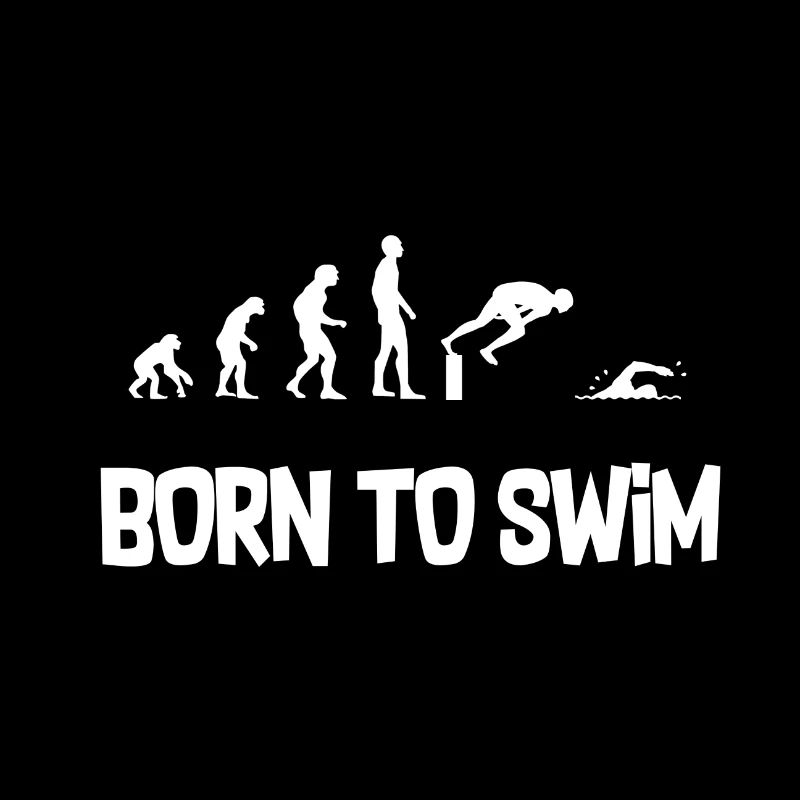 Evolutions Tshirt Schwimmen