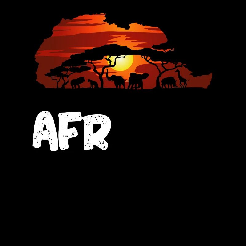 Afrique savane coucher de soleil