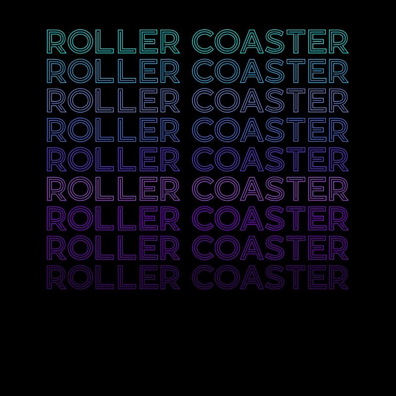 Roller Coaster Amusement Park Retro