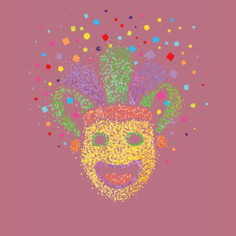 Masque de carnaval Carnaval Confettis de carnaval