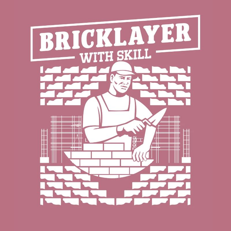 Master Mason Bricklayer With Skill Masonry