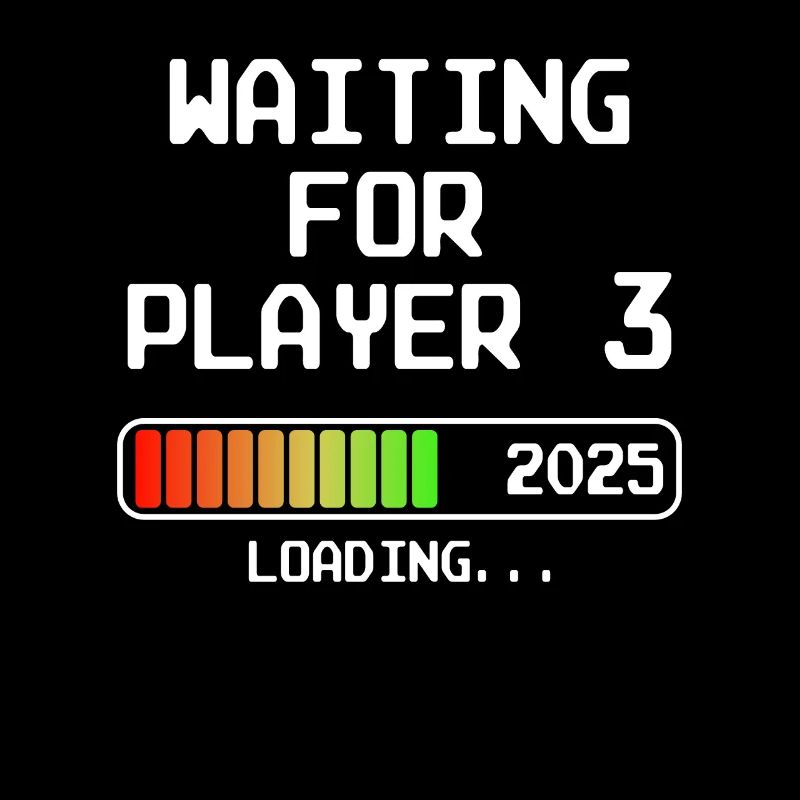 Werdender Papa 2025 Bald Mama Waiting For Player 3