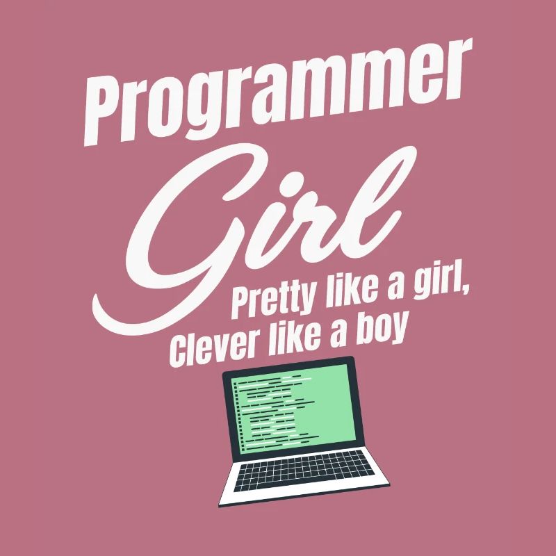 Programmierermädchen Hübsch Wie Ein Mädchen, Klug
