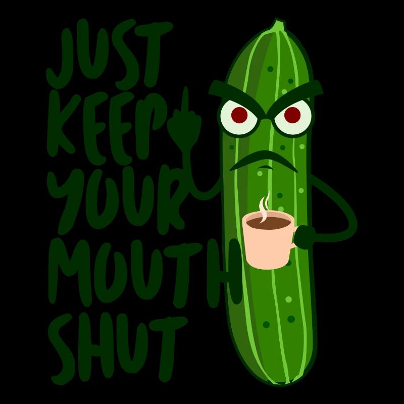 Grumpy Cucumber Middle Finger Coffee