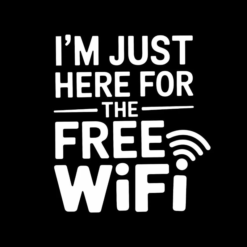 Lustiges WLAN-Statement für Technikfans