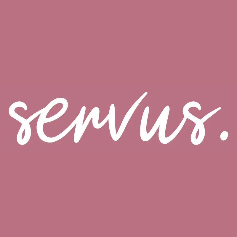 Lettrage Servus, accueil servus, traditionnel