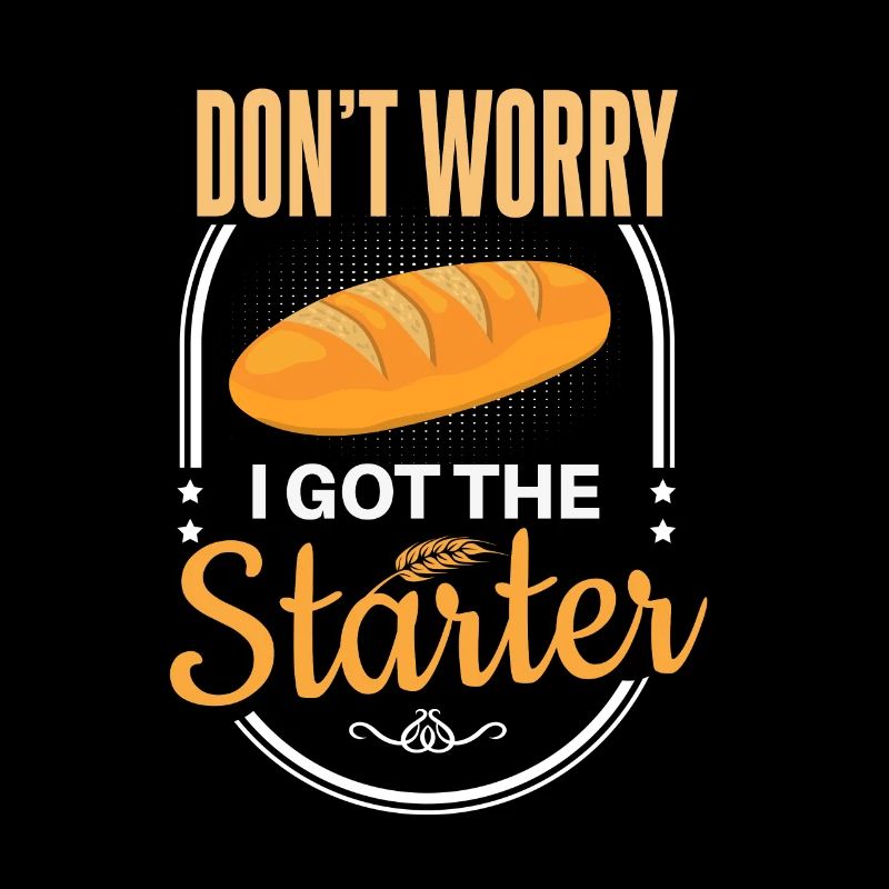 Cooles Brot backen Bäcker Spruch Motiv