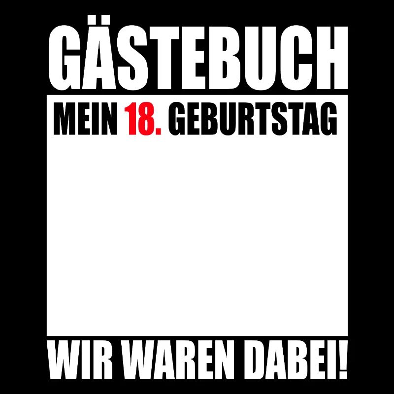 18. Geburtstag Gästebuch 18 Jahre Geschenk