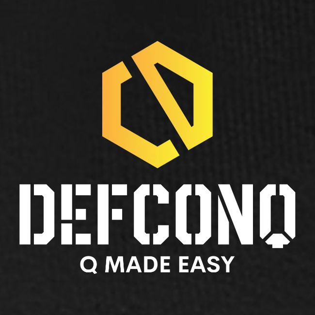 DefconQ white logo