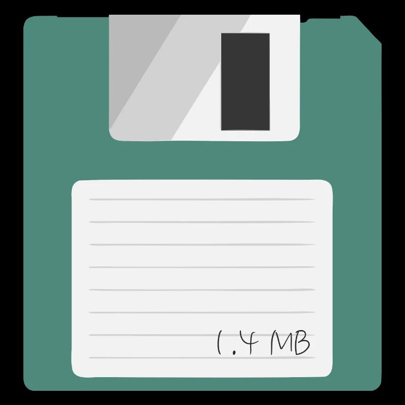 3,5 Zoll Diskette, 1,4 MB magnetische Diskette PC