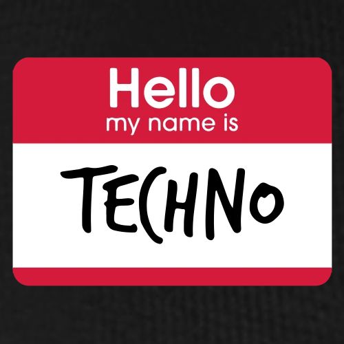 Hello, my name is TECHNO - Männer Premium Bio T-Shirt