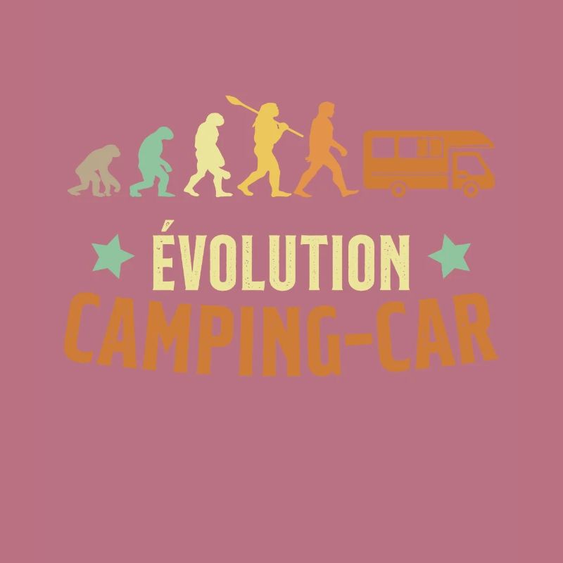 Evolution Camping Car Humor Geschenk