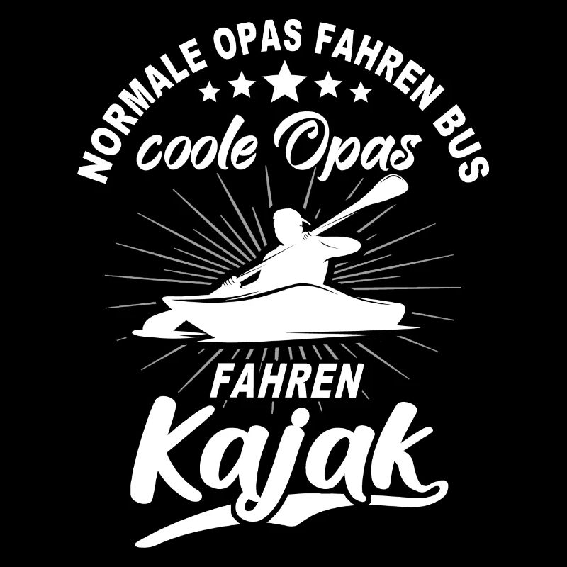Kajak Opa Kajakfahrer Opas Kayaking