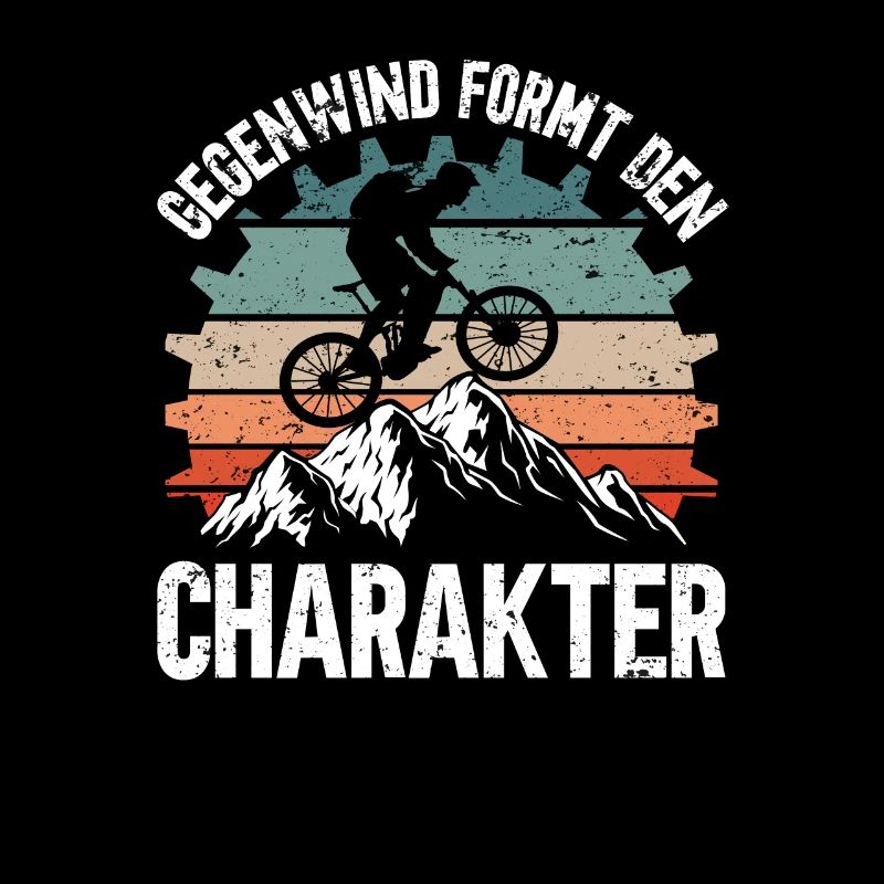Fahrrad Gegenwind formt den Charakter