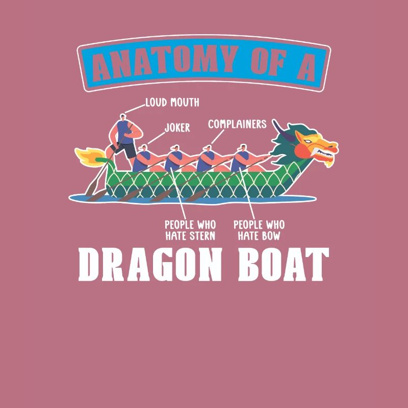 Anatomie Eines Drachenboot-paddler-bootsrennens