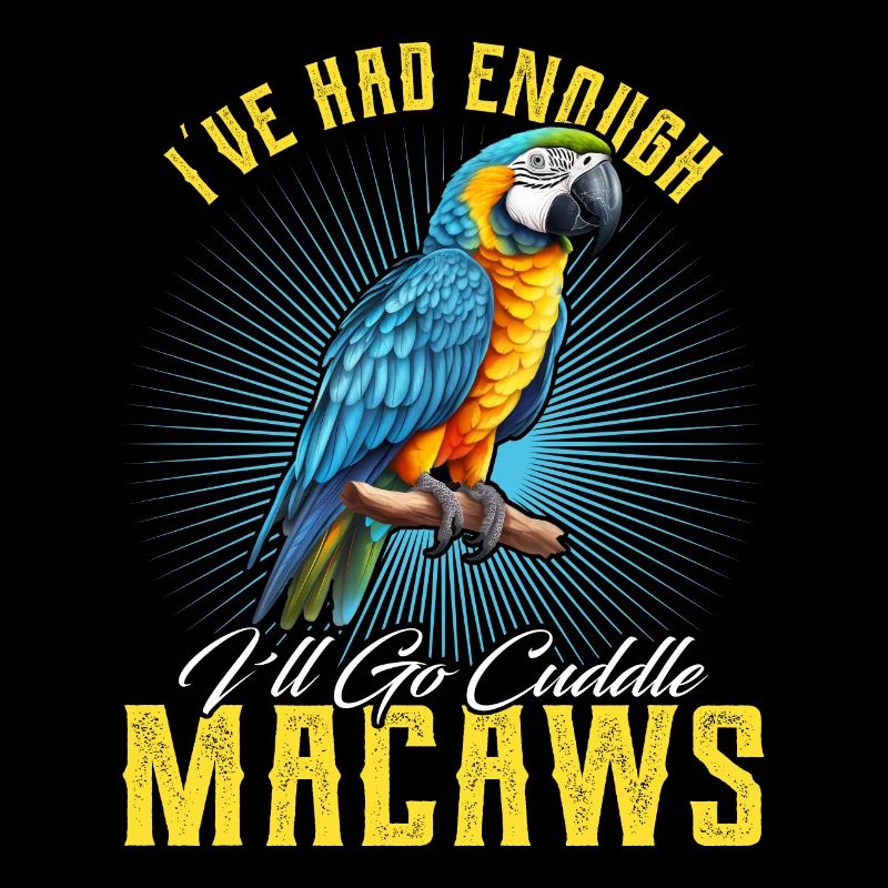 Ara Vogel I ́ve had enough I ́ll go Cuddle Macaws