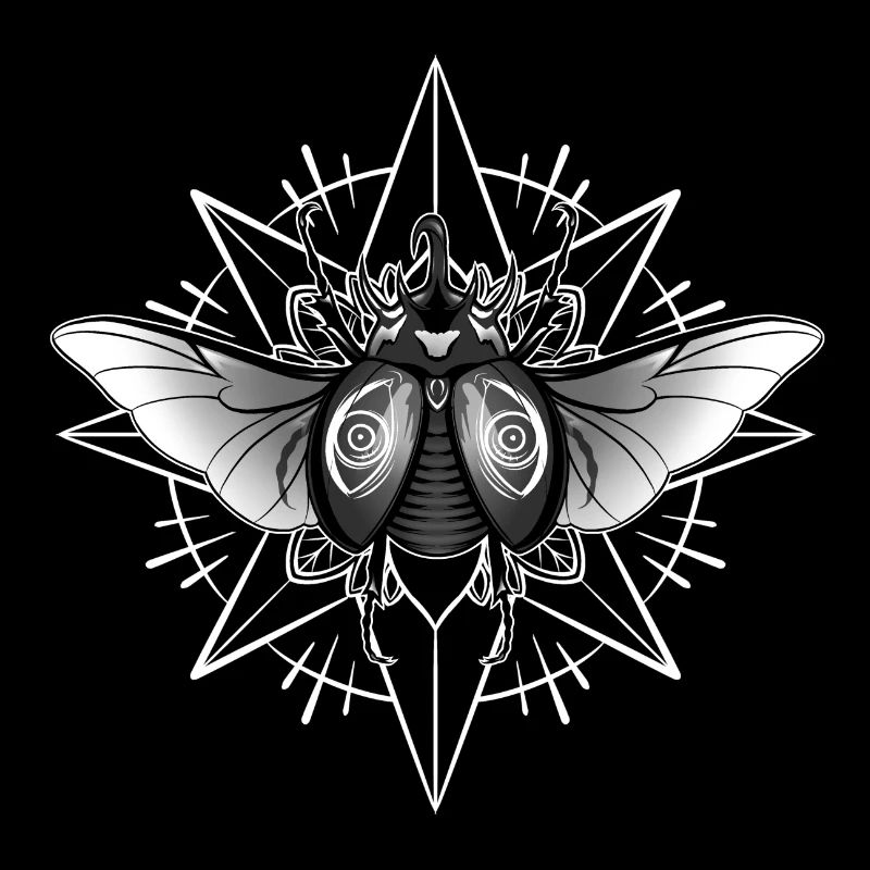 Mandala Beetle Print