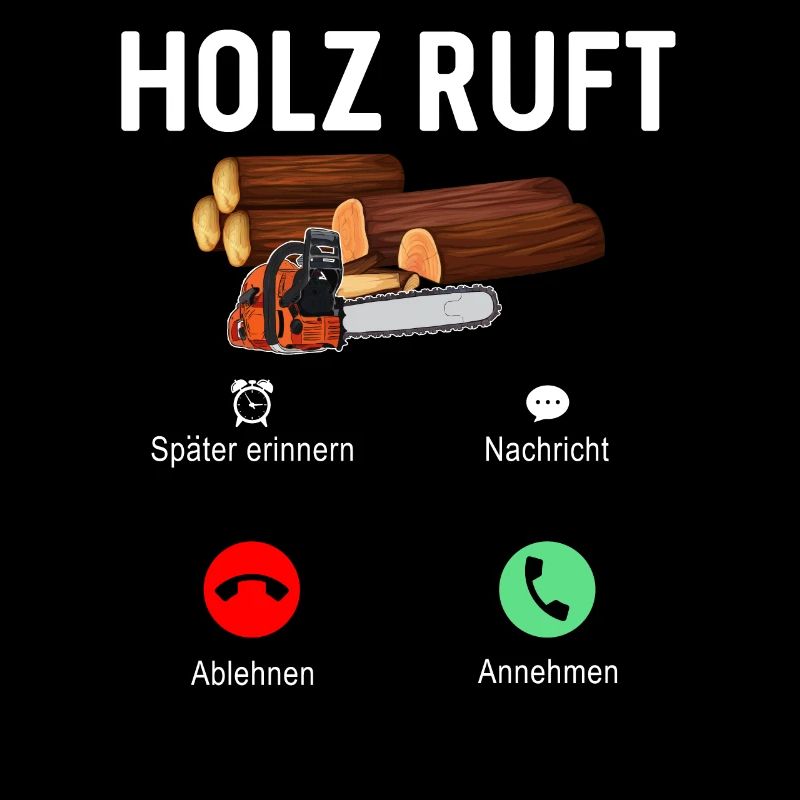 Holz ruft an Telefon