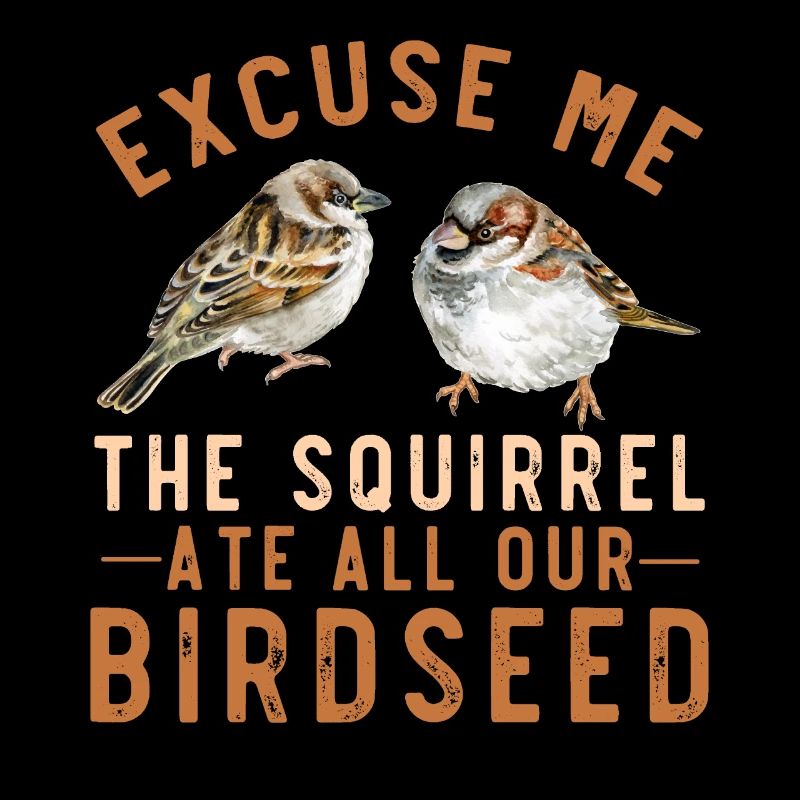 Sparrow bird feeder garden squirrel problem