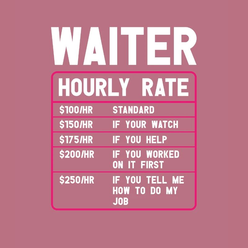 Waitress Bartender Waiter Server