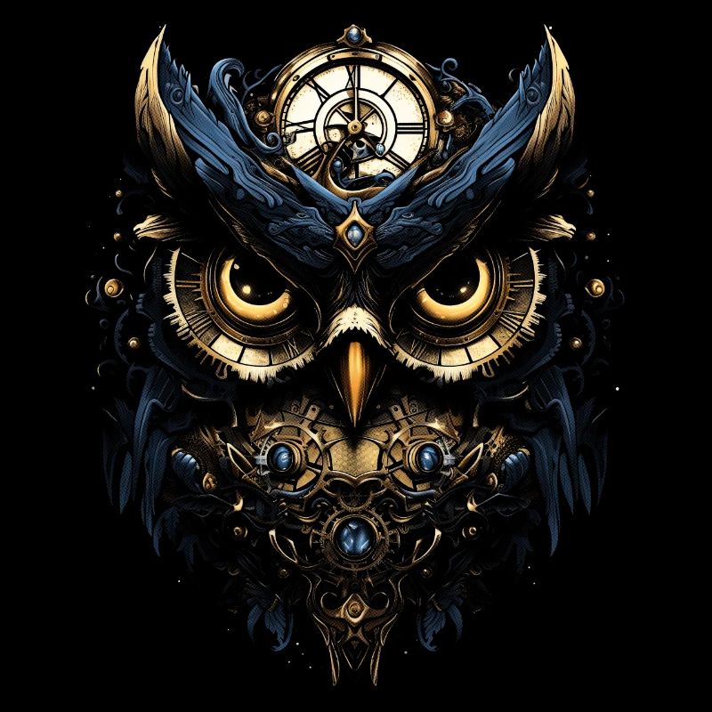 Steampunk Mechanische Eule Viktorianisch Vogel